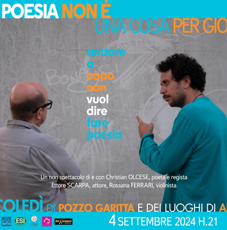 La poesia non è una cosa per giovani  - Mercoledì 4  settembre